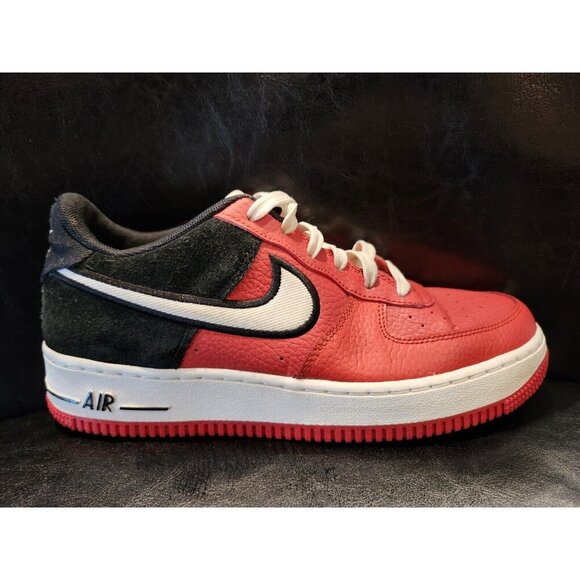 Nike Boys Air Force 1 LV8 1 GS Mystic Red/Black-Size 7 Youth Excellent Condition - Picture 11 of 16